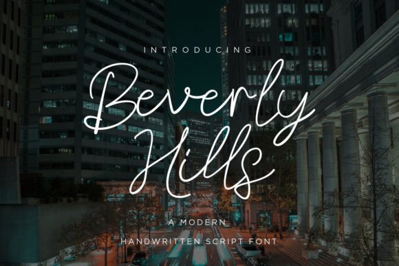Beverly Hills Font - Featured Image