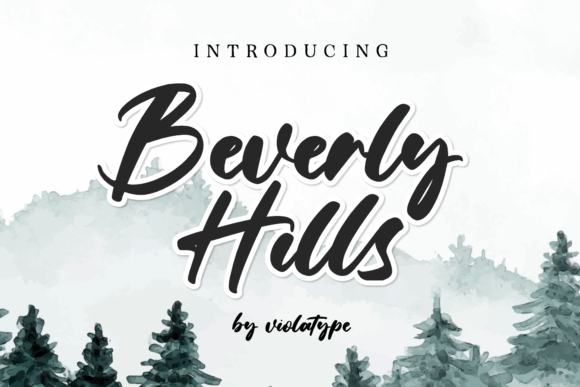 Beverly Hills Font - Featured Image