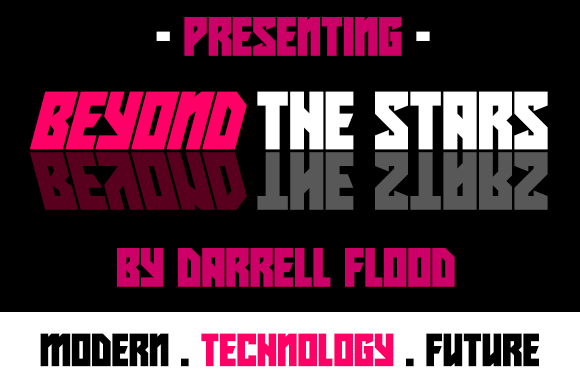 Beyond the Stars Font - Featured Image