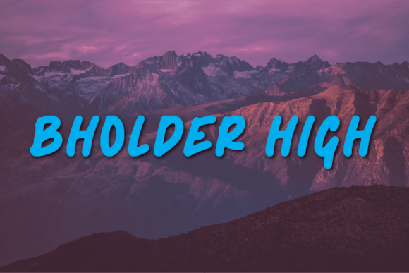 Bholder High Font - Featured Image