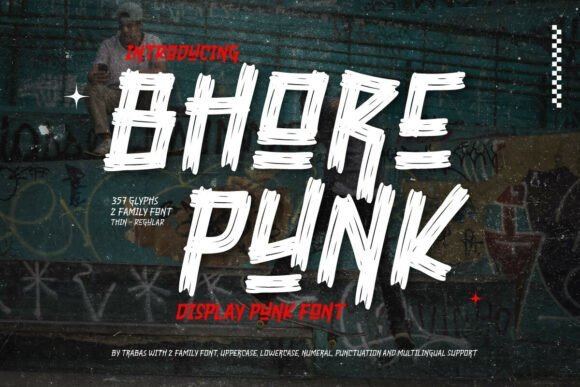 Bhore Punk Font - Featured Image