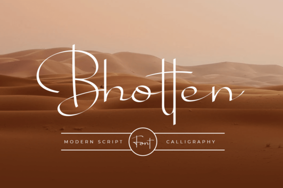 Bhotten Script Font - Featured Image
