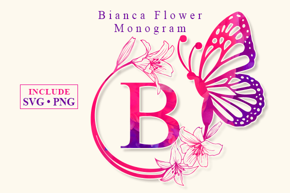Bianca Flower Monogram Font - Featured Image