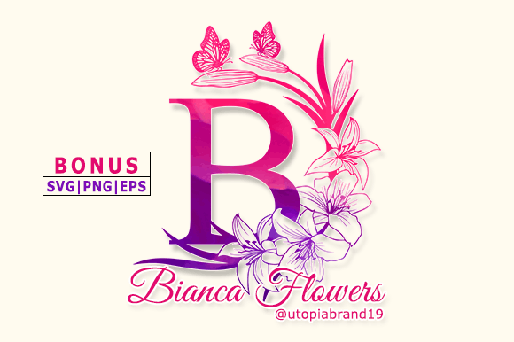 Bianca Flowers Monogram Font - Featured Image