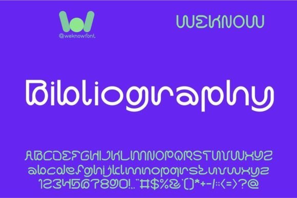 Bibliography Font - Featured Image