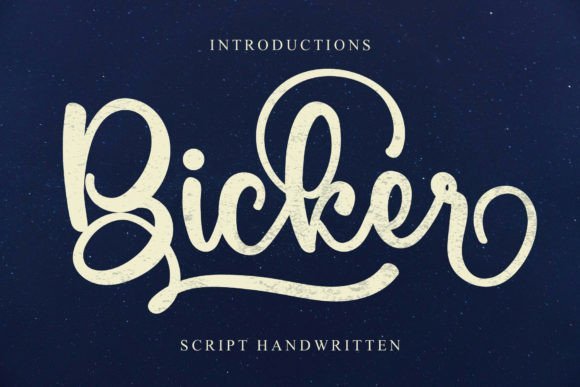 Bicker Font - Featured Image