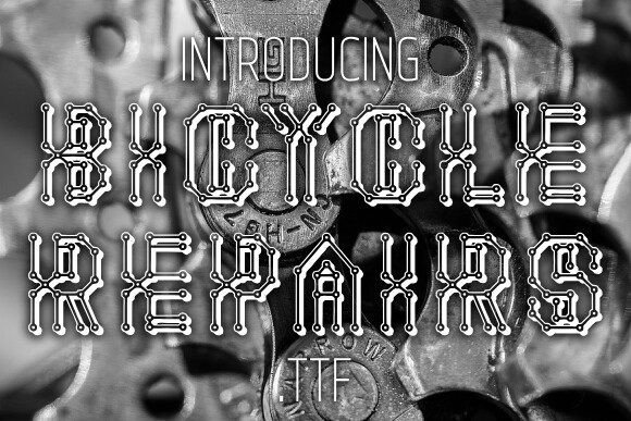 Bicycle Repairs Font - Featured Image
