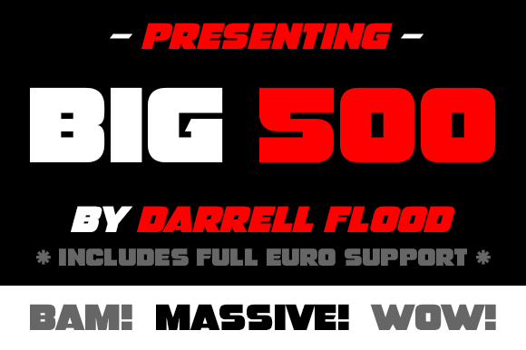 Big 500 Font - Featured Image