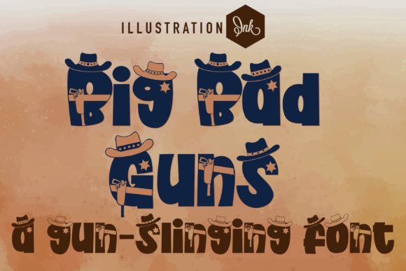 Big Bad Guns Font - Featured Image