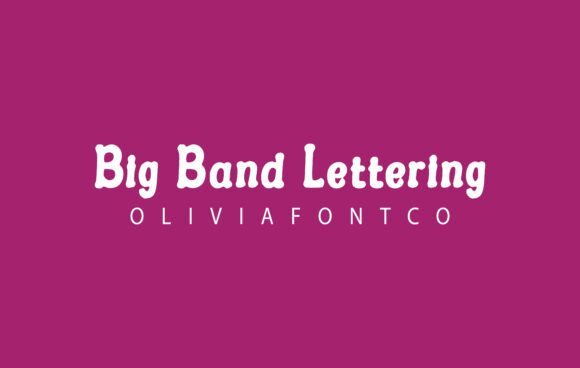 Big Band Lettering Font - Featured Image