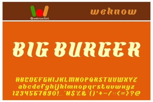 Big Burger Font - Featured Image