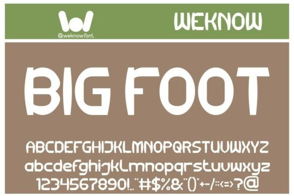 Big Foot Font - Featured Image