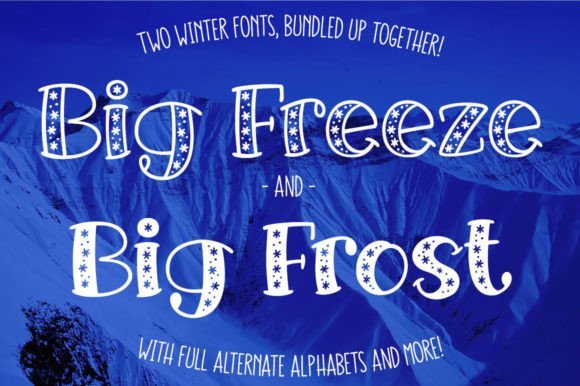 Big Freeze and Big Frost Font - Featured Image