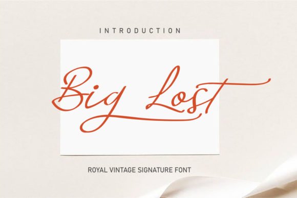 Big Lost Font - Featured Image