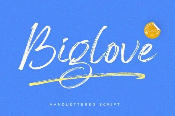 Big Love Font - Featured Image