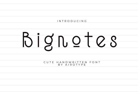 Big Notes Font - Featured Image