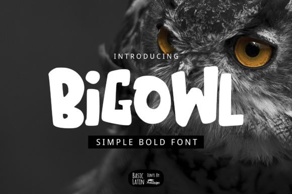 Big Owl Font - Featured Image