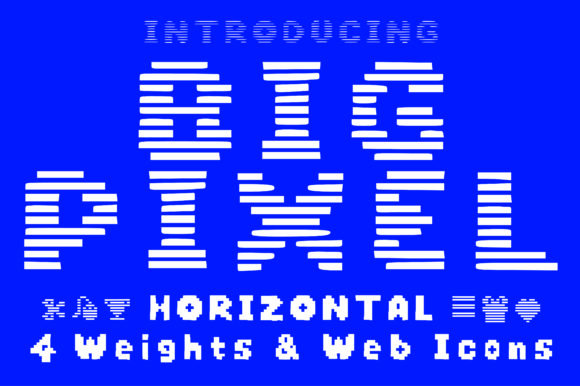 Big Pixel Horizontal Font - Featured Image