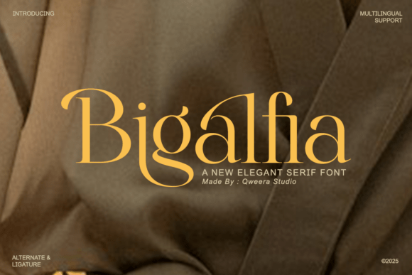 Bigalfia Font - Featured Image