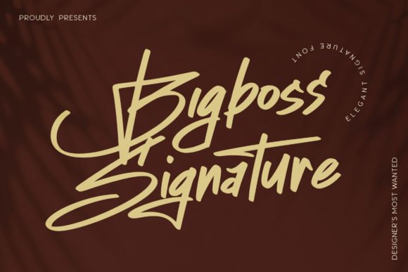 Bigboss Signature Font - Featured Image