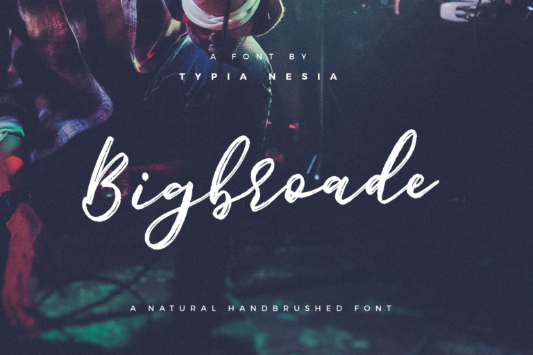 Bigbroade Font - Featured Image