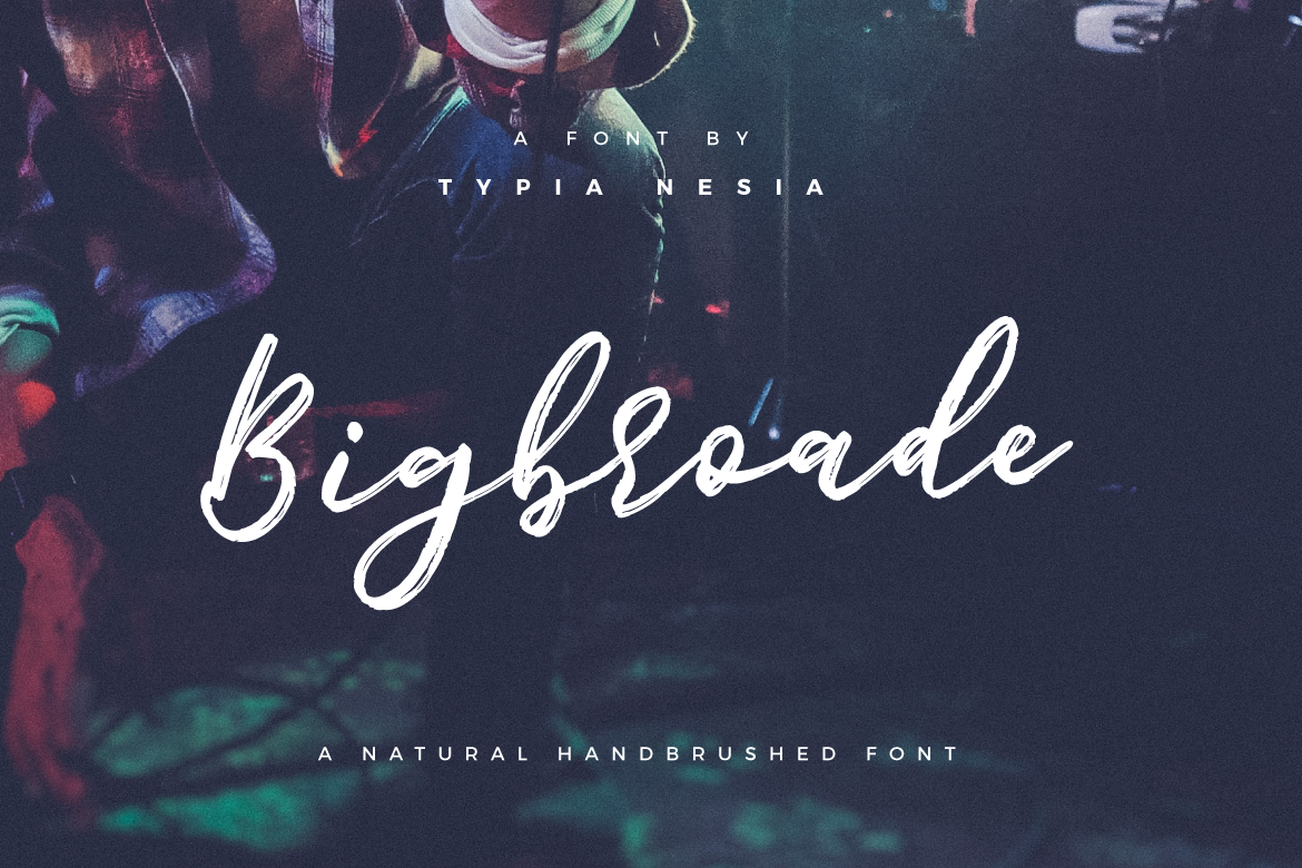 Bigbroade Font - Featured Image