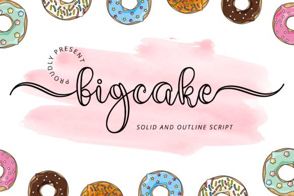 Bigcake Font - Featured Image