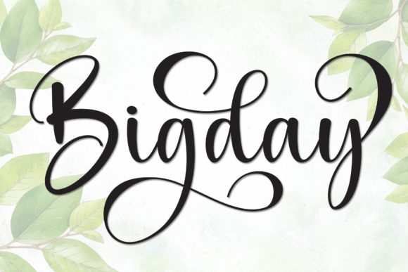 Bigday Font - Featured Image