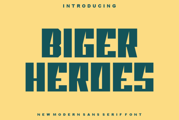 Biger Heroes Font - Featured Image