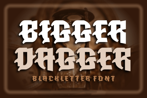 Bigger Dagger Font - Featured Image