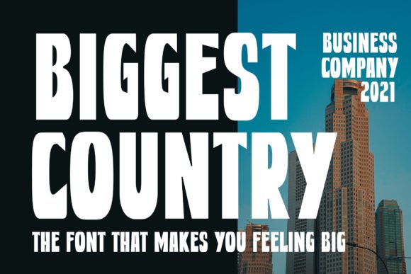 Biggest Country Font - Featured Image