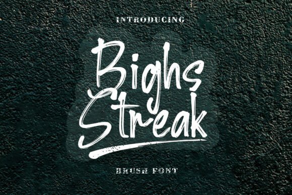 Bighs Streak Font - Featured Image