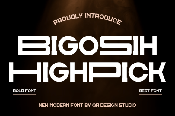 Bigosih Highpick Font - Featured Image