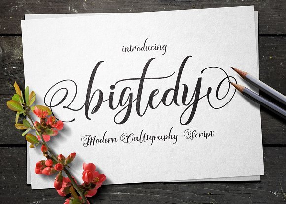 Bigtedy Font - Featured Image