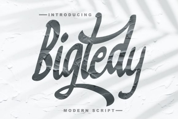 Bigtedy Script Font - Featured Image