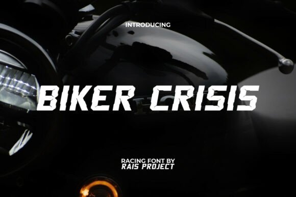 Biker Crisis Font - Featured Image