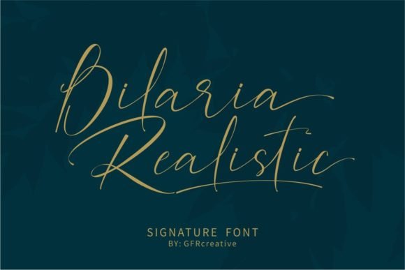 Bilaria Realistic Font - Featured Image