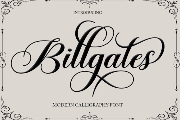 Billgates Font - Featured Image