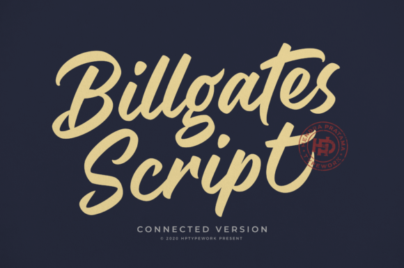 Billgates Script Font - Featured Image