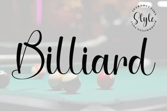 Billiard Font - Featured Image
