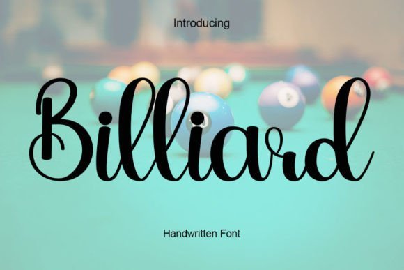 Billiard Font - Featured Image