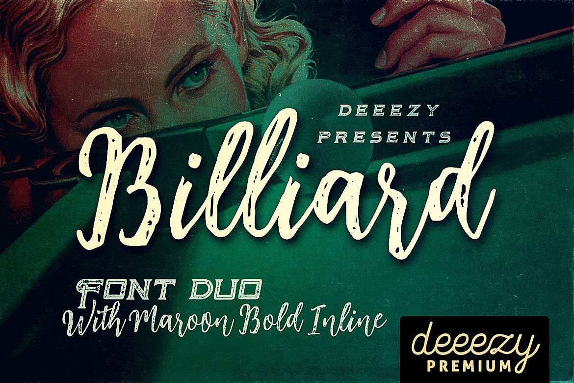 Billiard Font Duo Font - Featured Image