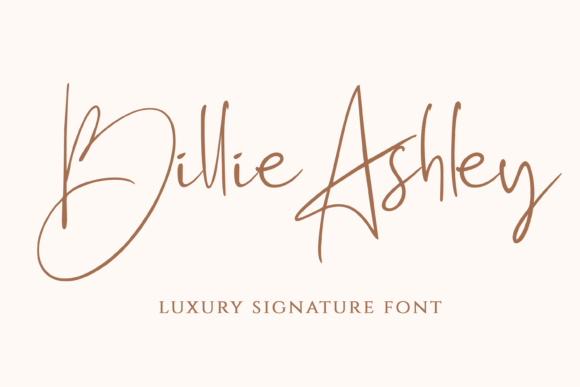 Billie Ashley Font - Featured Image