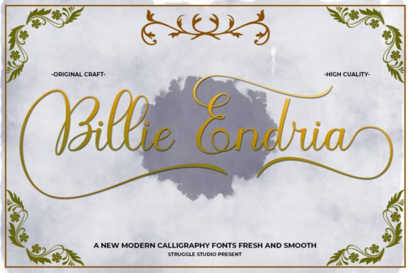 Billie Endria Font - Featured Image