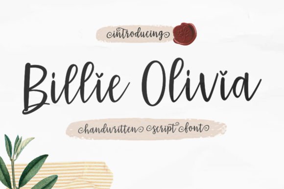 Billie Olivia Font - Featured Image
