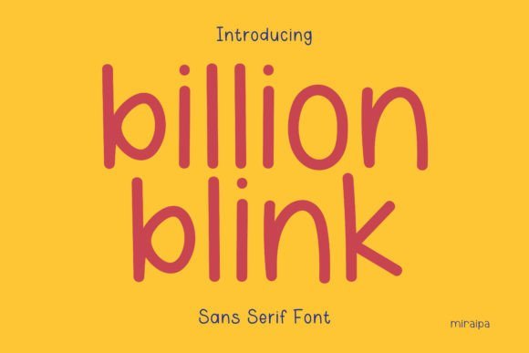 Billion Blink Font - Featured Image