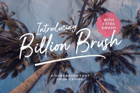 Billion Brush Font - Featured Image