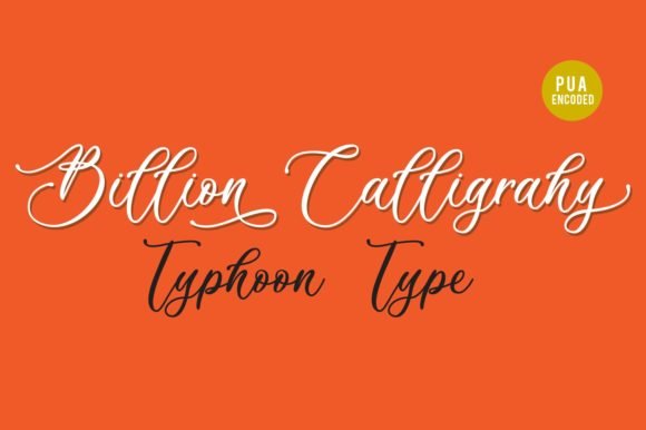 Billion Calligraphy Font - Featured Image