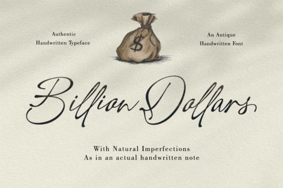 Billion Dollars Font - Featured Image