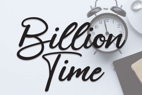 Billion Time Font - Featured Image